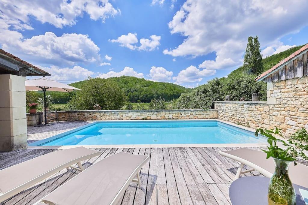 Maison 5 Etoiles Luxe 6P Piscine Privee Chauffee Lascaux Saint-Amand-de-Coly Extérieur photo