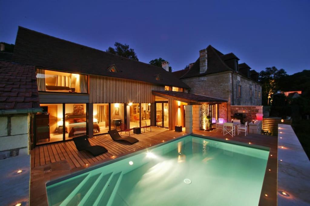 Maison 5 Etoiles Luxe 6P Piscine Privee Chauffee Lascaux Saint-Amand-de-Coly Extérieur photo